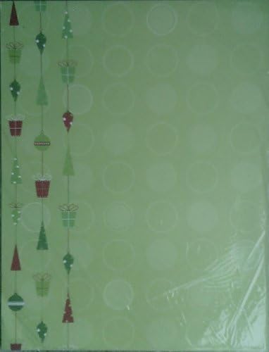 40 Sheets of Retro Christmas Stationery - 8.5" x 11"