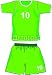 Football Uniforms - Wallmonkeys Peel and Stick Wall Decals - Football Uniform - 60"H x 42"W Removable Graphic