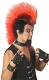 Hellfire Red Mowhawk Wig for Adult Halloween Costume