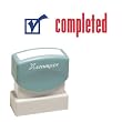 Xstamper(R) Pre-Inked, Re-Inkable Two-Color Title Stamp, "Completed