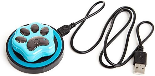 REACHFAR GPS Pet Tracker, REACHFAR Pet GPS Locator Out-Fence Alarm GSM GPRS GPS Finder Night Flashlight Blue