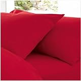 LUXURY RED PERCALE DOUBLE SIZE DUVET QUILT COVER BED SET POLYCOTTON BEDDING NEXT CLEARANCE
