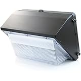 Hyperikon LED 70W Wall Pack Light, LightingFacts and DLC-Qualified, 350-400W HPS/HID Replacement, 5000K (Crystal White Glow), 6033 Lumens, Waterproof and Outdoor Rated, UL-Listed