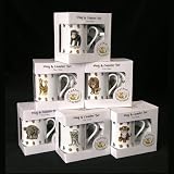 Zoo Bone China Mug & Coaster Set - Great Gift for Tea Drinkers (Other Designs Available)