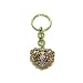 Swarovski Clear Crystal & Aura Borealis 3d Chain Key Chain Keychain Silver Tone Handbag Charm