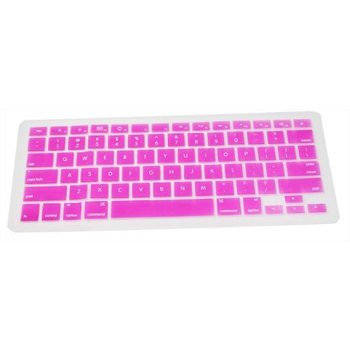 Skque Pink Silicone Keyboard Skin Cover for Apple MacBook / Pro / Air