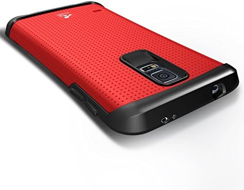 Samsung Galaxy S5 Similar to Thor Armor Protective Phone Case, Exceptional Protection in a Stylish Case, Easy to Grip, Easy to Clean (Red)