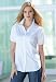 Jessica London Plus Size Button Blouse With Puff-Sleeves