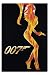 James Bond 007 Flame Girl Silhouette Poster - 36 x 24 Inches (91.5 x 61 cm)
