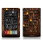 Library Design Protective Decal Skin Sticker for Barnes and Noble NOOK (Black and White LCD) E-Book Reader - High Gloss Coating