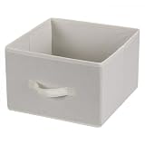 Household Essentials Drawer for 6-Shelf Hanging Closet Organizer, Natural Canvas, Set of 2