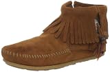 Minnetonka Womens Concho/Feather Side Zip Boot