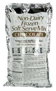 Chocolate Soft Serve Ice Cream Mix - Non-Dairy 6/CS
