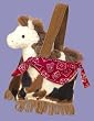 Plush Horse Sassy Pony Print Sak, Montana Horse