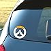 OVERWATCH - Two color - Metallic gold & white, vinyl decal for car, laptop, home