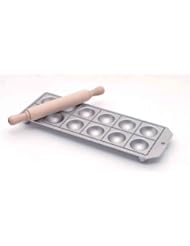 Eppicotispai 12-Hole Aluminum Round Ravioli Maker with Rolling Pin, Garden, Lawn, Maintenance