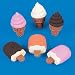 Ice Cream Cone and Frozen Treat Erasers. Kids Party Favors 24 pcs Ice Cream Cone and Frozen Treat Erasers. Kids Party Favors 24 pcs