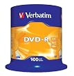 Verbatim - 100 x DVD-R - 4,7 Go - 16x - Argent mat - Spindle