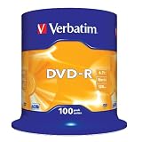 Verbatim 100 x DVD-R 4,7 Go 16x Argent mat Spindlepar Verbatim