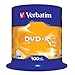 Verbatim 100 x DVD-R 4,7 Go 16x Argent mat Spindle