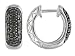 .50CTW IRRADIATED BLACK DIAMOND STERLING SILVER EARRINGS ERV $249.99