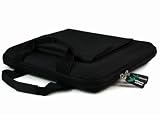 ULTIMATEADDONS Black Hard EVA Briefcase Style Bag for LOGIK LPD860 8 Portable DVD Player's