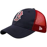 New Era Boston Red Sox Ladies Navy Blue C-QUINN Mesh Back Adjustable Hat