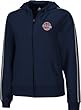 Detroit Pistons -Women's- Navy Full Zip Stretch Fleece Hooded Jacket