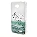 LG Optimus L90 Case , Leathlux Anchor Sea Skin Soft TPU Flexible Protective Rear Case Cover For LG Optimus L90 / D410 D405