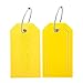 BlueCosto Luggage Tags Suitcase Labels w/ Privacy Cover Steel Loops - Set of 2