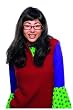 Sexy Womens Adult New Ugly Betty Party Wig Braces Glasses Kit Rubie'S Costume Wig One Size, Black By Fenvy
