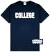 Animal House - College College T-Shirt, L - Navy
