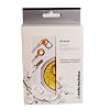 Audio Technica ATH-CK1W In-ear Headphones with 8.8mm Drivers and XS/S/M Earpieces, Yellow