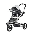 Kombikinderwagen Babyzen by Recaro + Babyschale Young Profi Plus - Black/Silver