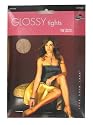 Womens Super Sheen Glossy Lycra Tights - Natural - UK 1-1