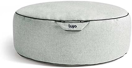 Lujo Living Large-sized Indoor Bean Bag Ottoman - Mist