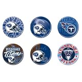 TENNESSEE TITANS OFFICIAL LOGO BUTTON 6-PACK