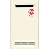 Rheem Outdoor Natural Gas Tankless Water Heater for 2-3 Bathroom Homes RTG-74XN by Rheem