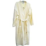 100% Turkish Cotton Terry Bath Robe Ivory by D&M