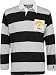 Iowa Hawkeyes Black/Grey Yarn Dyed Jersey Slub Rugby Shirt