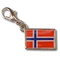 NATIONALFLAG 国旗柄ファスナーホルダー ノルウェー王国 07132-1