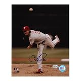 PHILADELPHIA PHILLIES AUTOGRAPHED COLE HAMELS 16X20 PHOTO (MLB AUTHENTICATED)