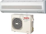 Sanyo 24KLS72 24,200 BTU Single Zone Low Ambient Wall-Mounted Cool Only Ductless Split System with DC Inverter, Microprocessor Controls and Wireless Remote Control (KS2472 Indoor/ CL2472 Outdoor)