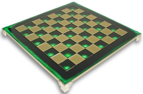 Brass & Green Chess Board - 1.375