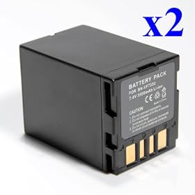 2 Pack Replacement Battery for 6Hrs BN-VF733 JVC Everio GZ-MG21U GZ-MG505--ATC®