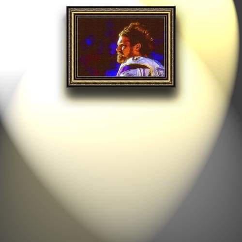 Completely Handpainted American Football Sport Painting, Custom Order FL3841, Oil on Canvas, with Option to Paint Jerry, Brett & Co. from Any Other Favorite Photograph or Picture, Unframed, Size 28'' x 41