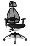 Zoom Produkt-Bild: Topstar Open Art 2010 OPA0TB900 Bürodrehstuhl mit Armlehnen / Sitz schwarz / Rückenlehne und Kopfstütze schwarz