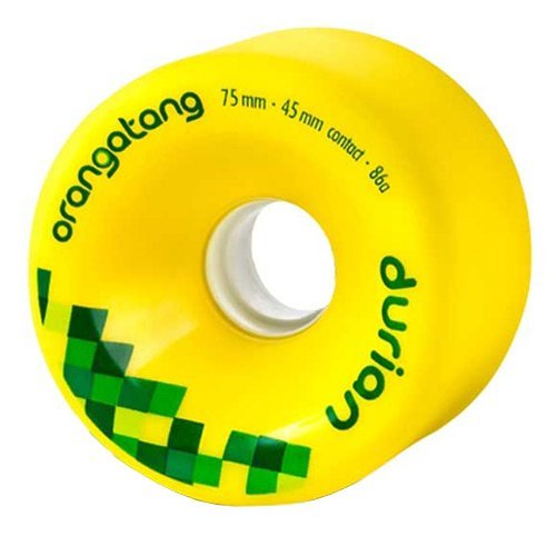 ORANGATANG Longboard Wheels DURIAN 75mm 86a YELLOW On Sale