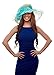 Greatlookz Fashion Saratoga Sweetheart Two Tone Organza Derby Hat with Flower