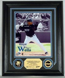 Vernon Wells 24KT Gold Coin Photo Mint